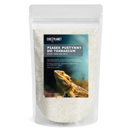 Desert Terra Sand White - biały piasek pustynny do terrarium 1,5 kg